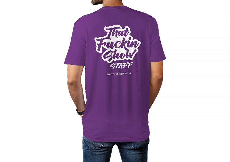 Thatfuckinshow thatfuckinshow.fr évènement stand up show à strasbourg paneau publicitaire création de t-shirt personnalisé 03 88 30 42 24